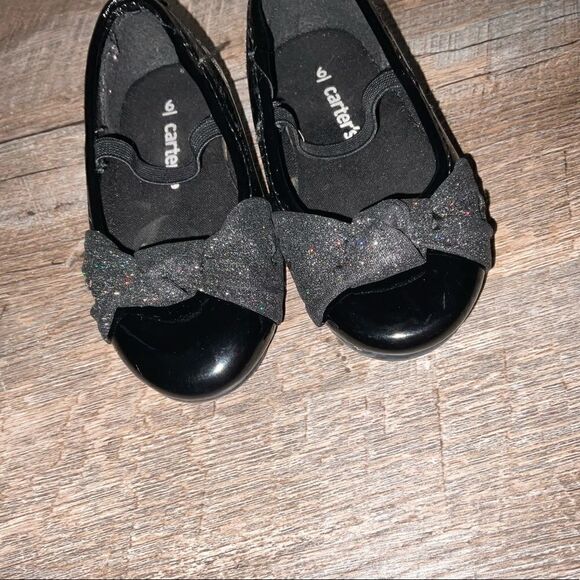 Carter black shoes toddler girls size 6 - Picture 5 of 5